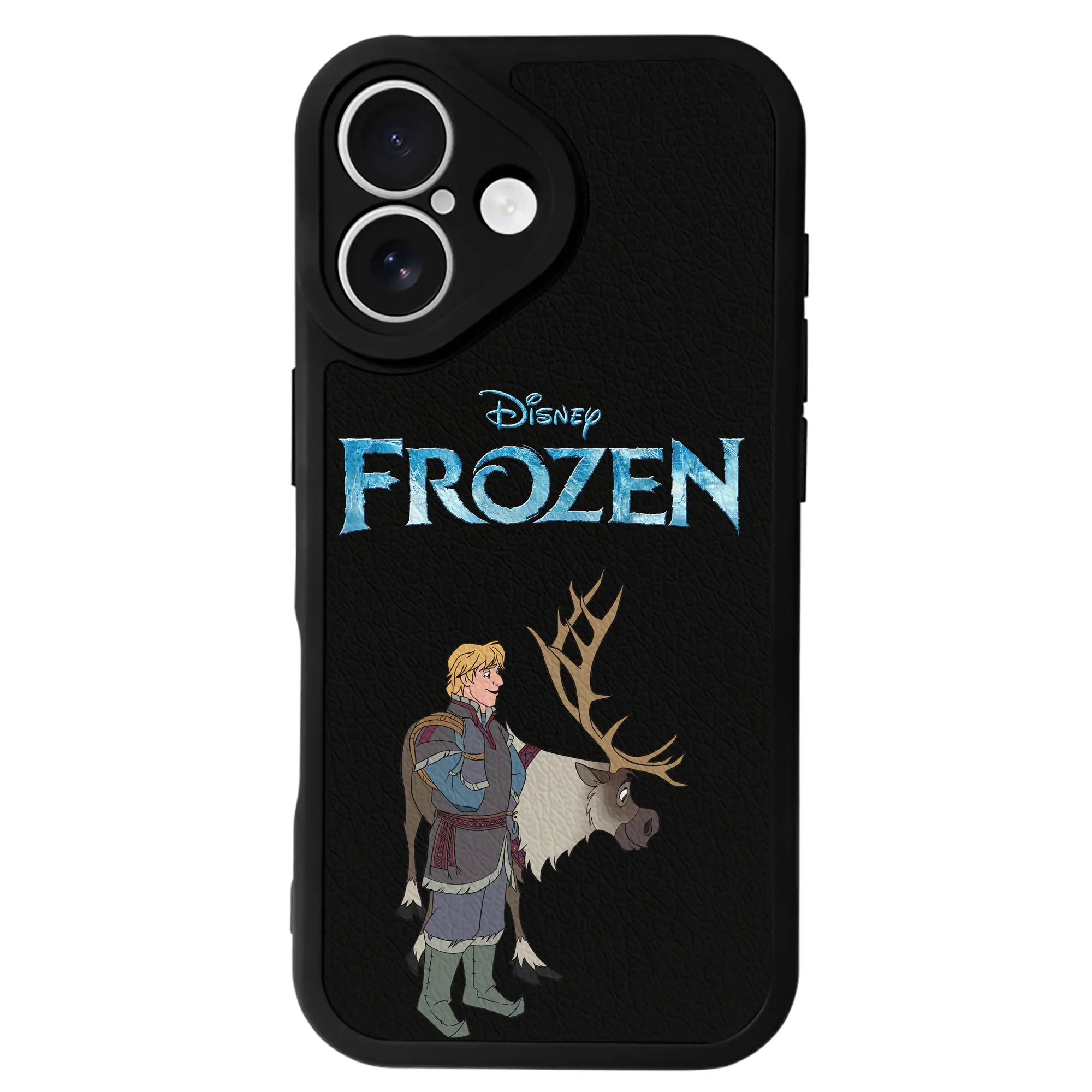 アナと雪の女王(Frozen) グッズ クリストフ(Kristoff) - IPhone 16シリーズ対応 ・ シリコンスマホケース ・ レザー調 ・ 高精度フィット ・ 耐衝撃 ・ ワイヤレス充電対応 ・ 精密カット